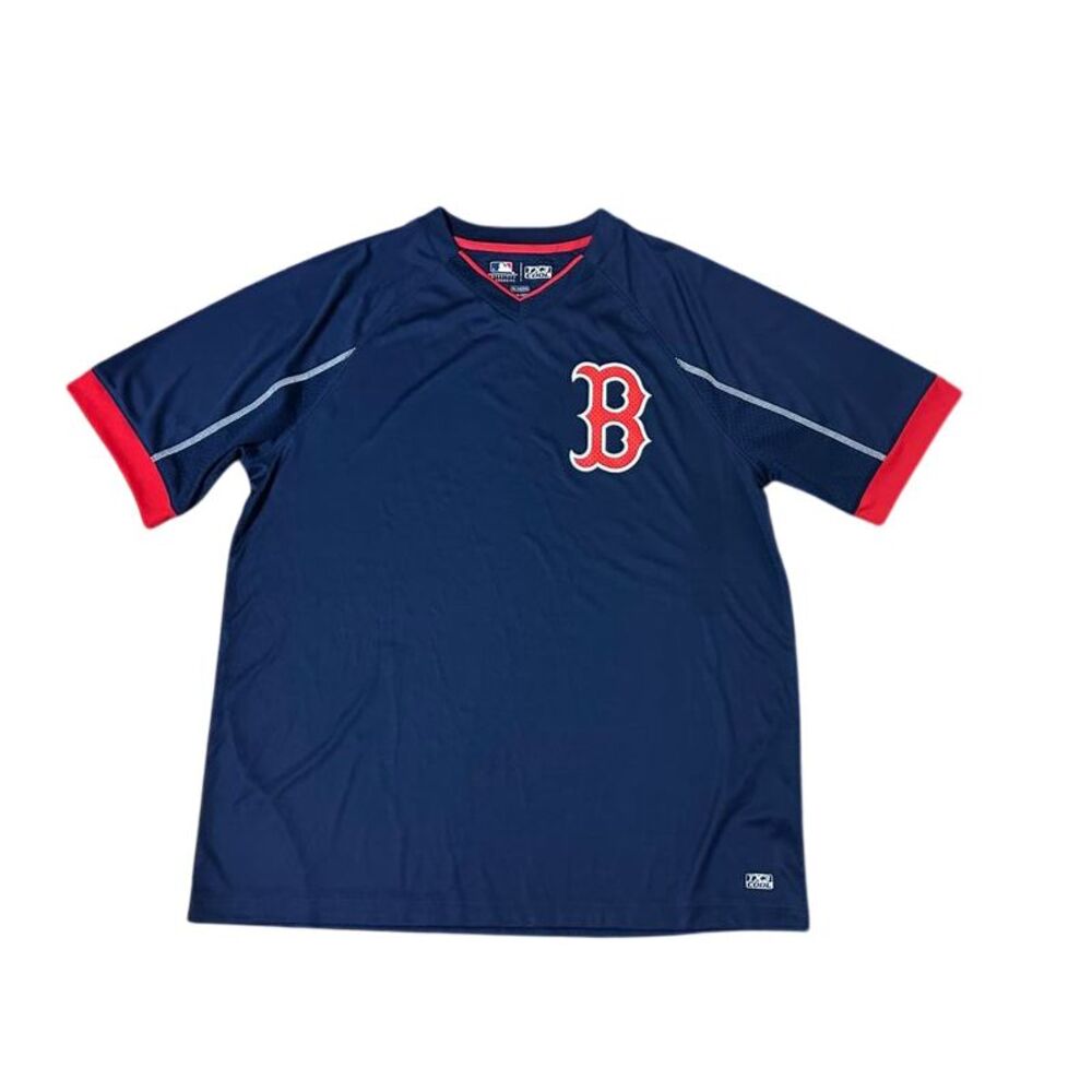 MLB Boston Red Sox TX3 Cool Performance Athletic Jersey Navy Blue‎  Baseball XL